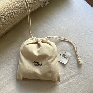 Cream Wool Dryer Balls Set in Natural Pouch